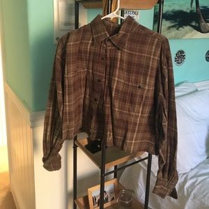 cropped flannel barely worn